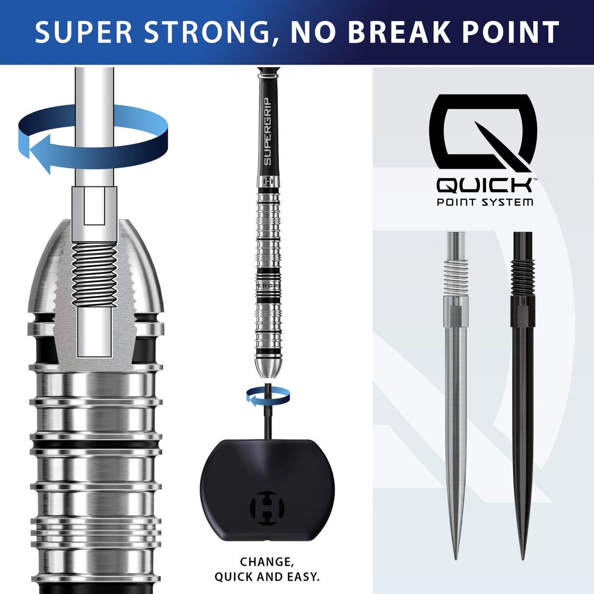 Harrows Quick Point - Silber