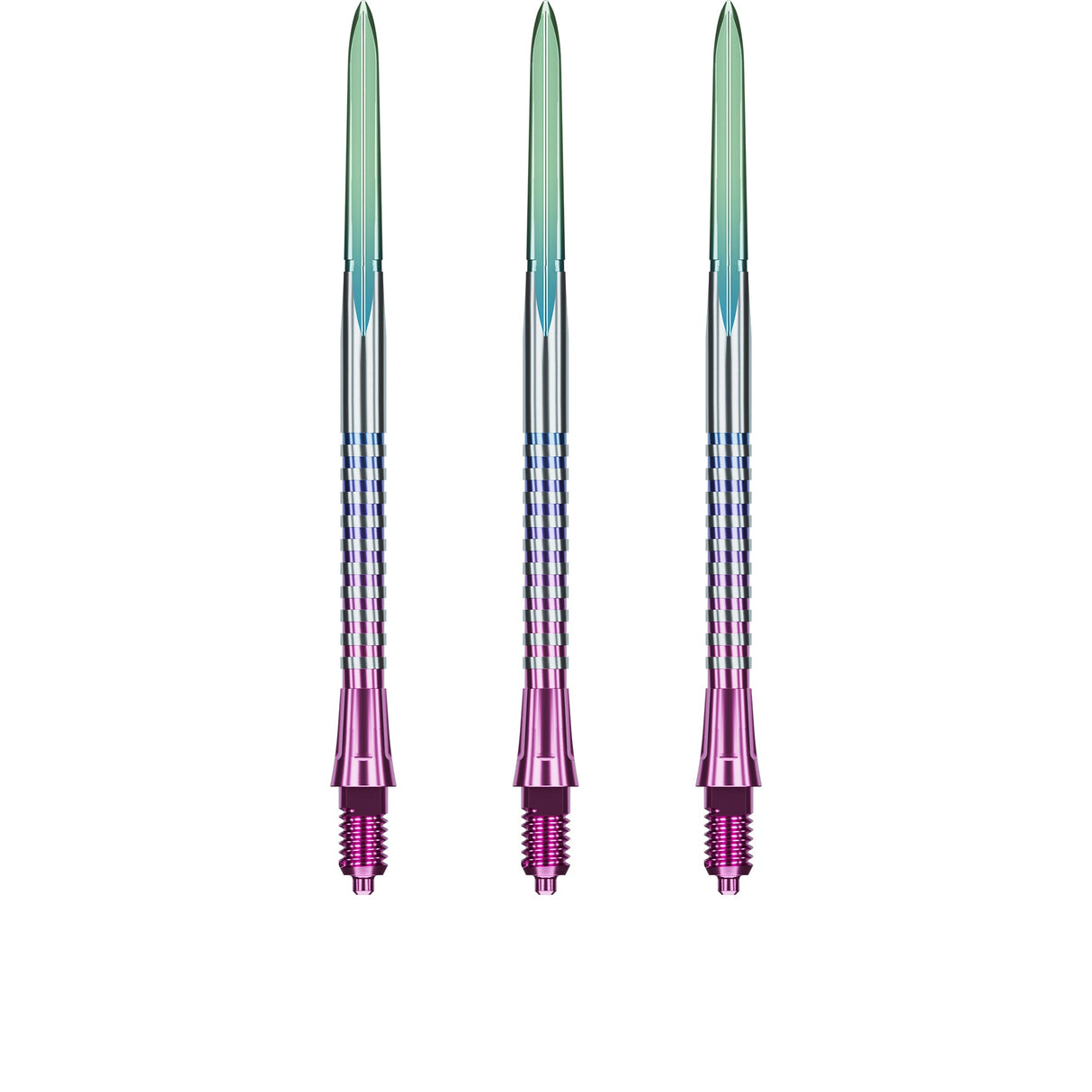 Caliburn EZ-EVO Dartspitzen - Dual Quad Flute - Rainbow