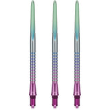 Caliburn EZ-EVO Dartspitzen - Dual Quad Flute - Rainbow