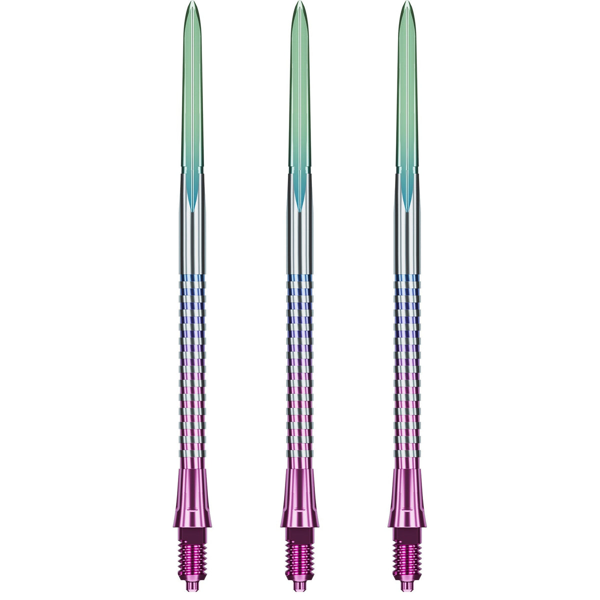 Caliburn EZ-EVO Dartspitzen - Dual Quad Flute - Rainbow