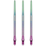 Caliburn EZ-EVO Dartspitzen - Dual Quad Flute - Rainbow