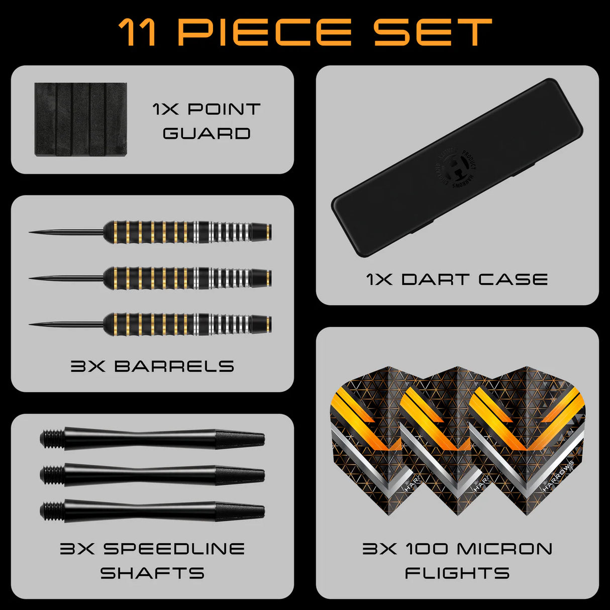 Harrows Vulcan Brass Darts 24g