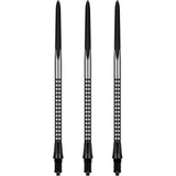 Caliburn EZ-EVO Dartspitzen - Dual Quad Flute - Schwarz