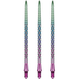 Caliburn EZ-EVO Dartspitzen - Dual Quad Flute - Rainbow