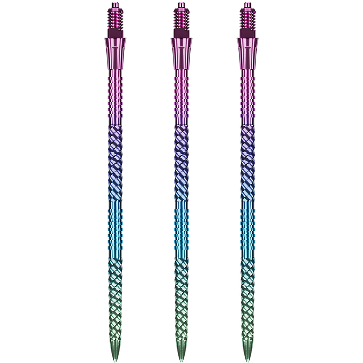 Caliburn EZ-EVO Dartspitzen - Helix Groove - Rainbow