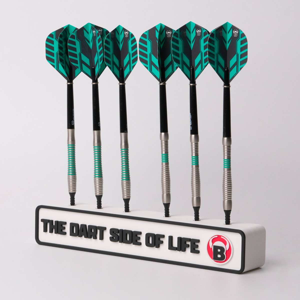 BULL'S Darthalter 2 Set Eckig Weiß