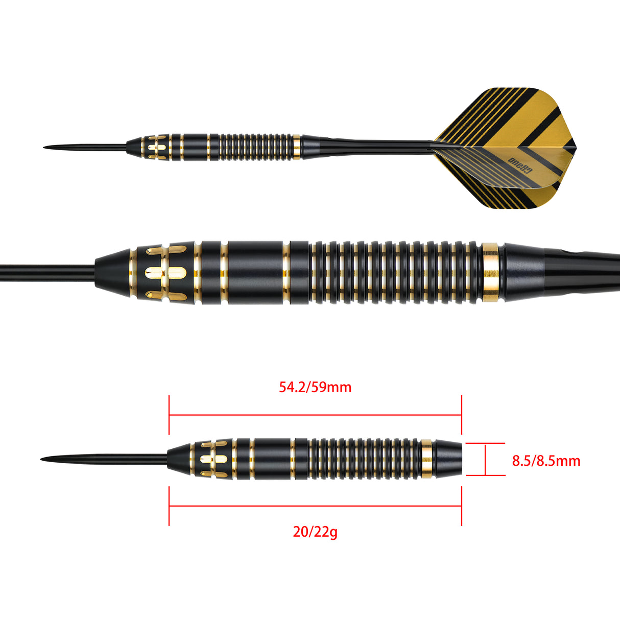 ONE80 Mobilizer 01 Brass Steeltip