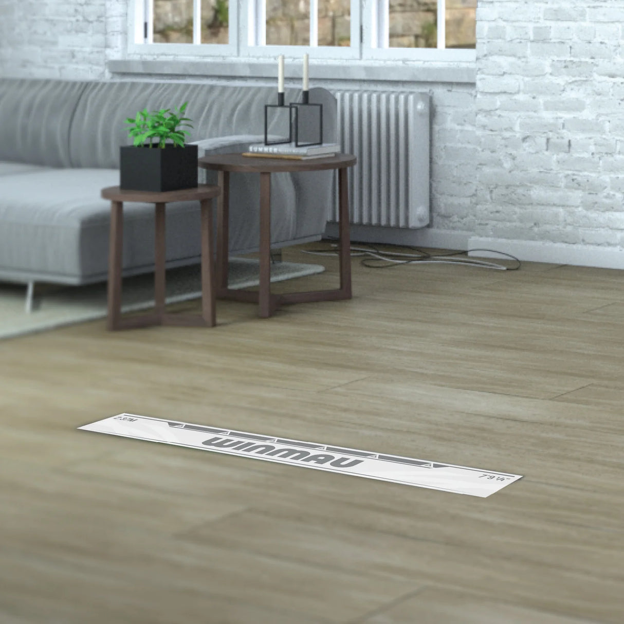 Winmau White Oche Sticker - Abwurflinie