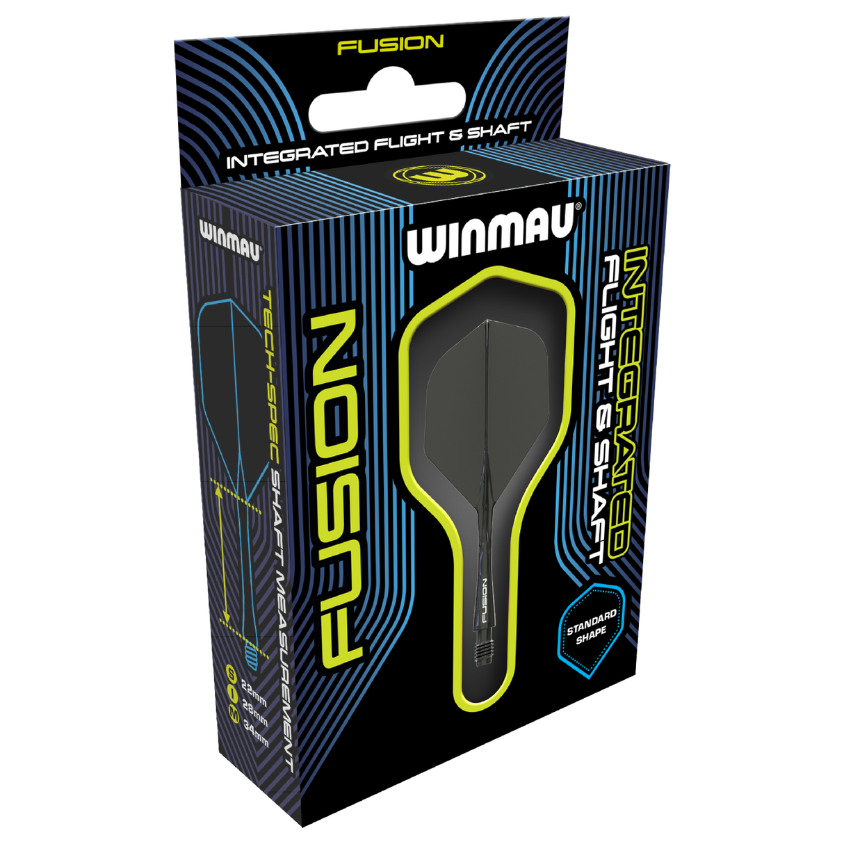 WINMAU FUSION FLIGHT & SHAFT Black