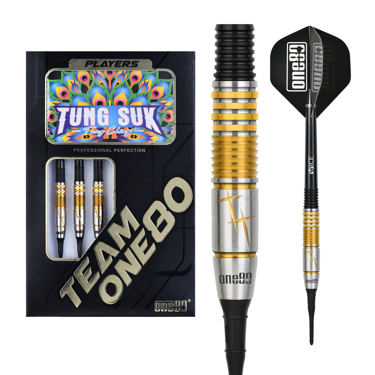 ONE80 Tung Suk Softtip 21g (Black/Gold)