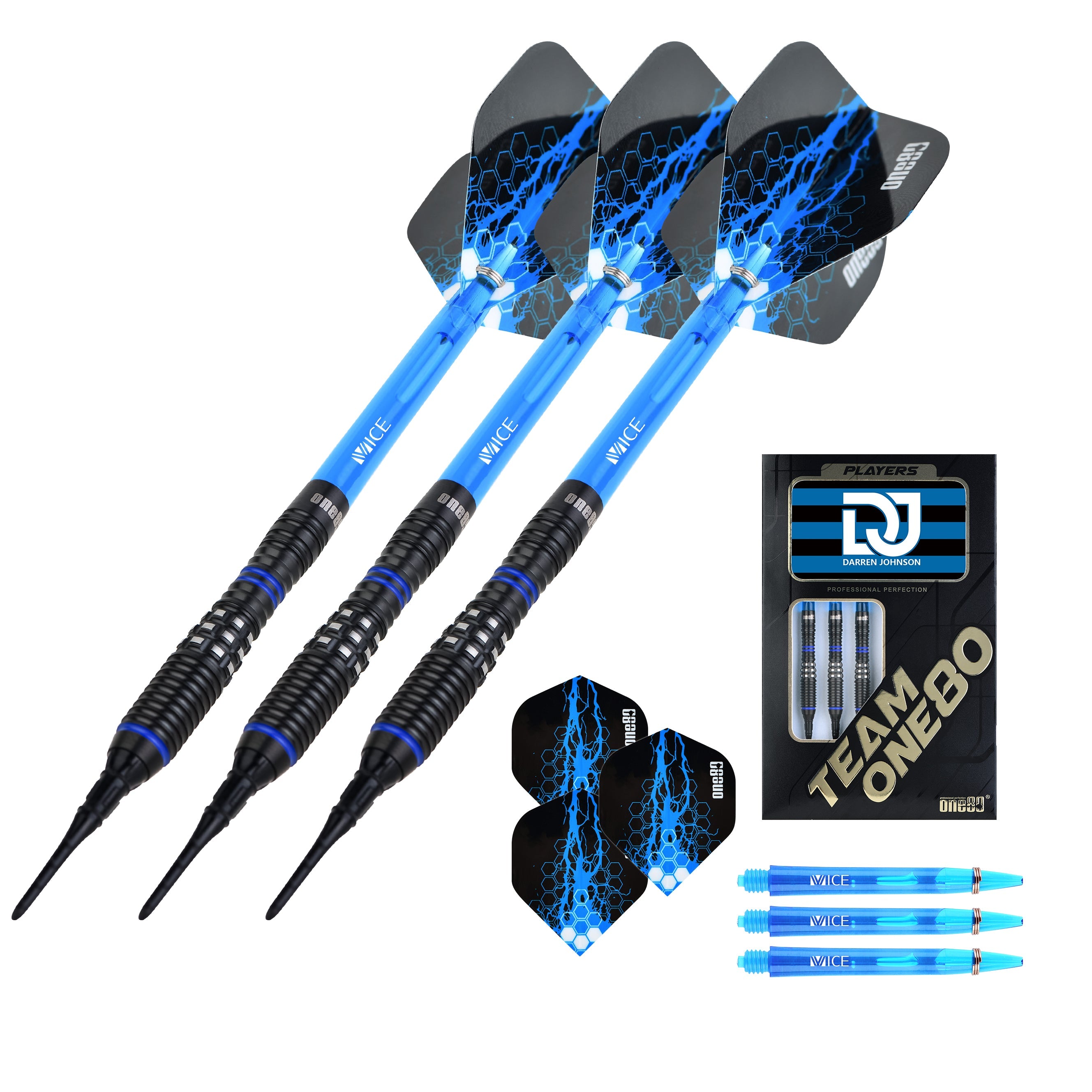 ONE80 Darren Johnson 19g ソフトダーツ One80 Darren Johnson Soft Tip Darts - 19gm
