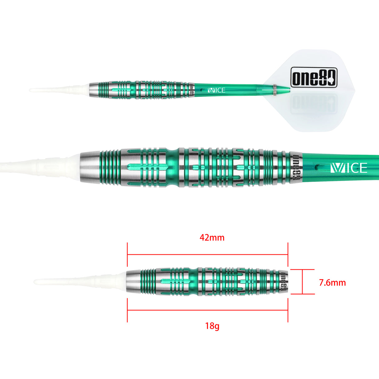 One80 Noriyuki Negeshi Signature Dart V2 Soft tip 18g