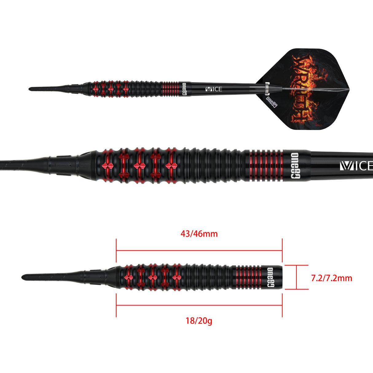 ONE80 Wraith W3 Soft Tip