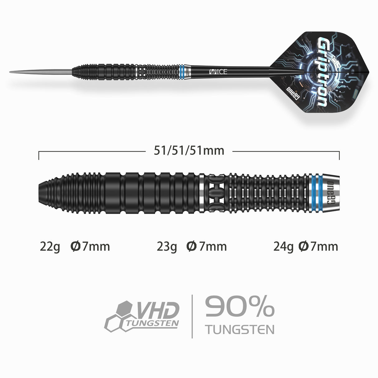 One80 Griptron GT2 Steeltip