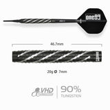 One80 Akari Tanahara Signature Dart Black V2 Softtip 20g