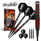 One80 Terry Tan Signature Dart Black Red Softtip 20g