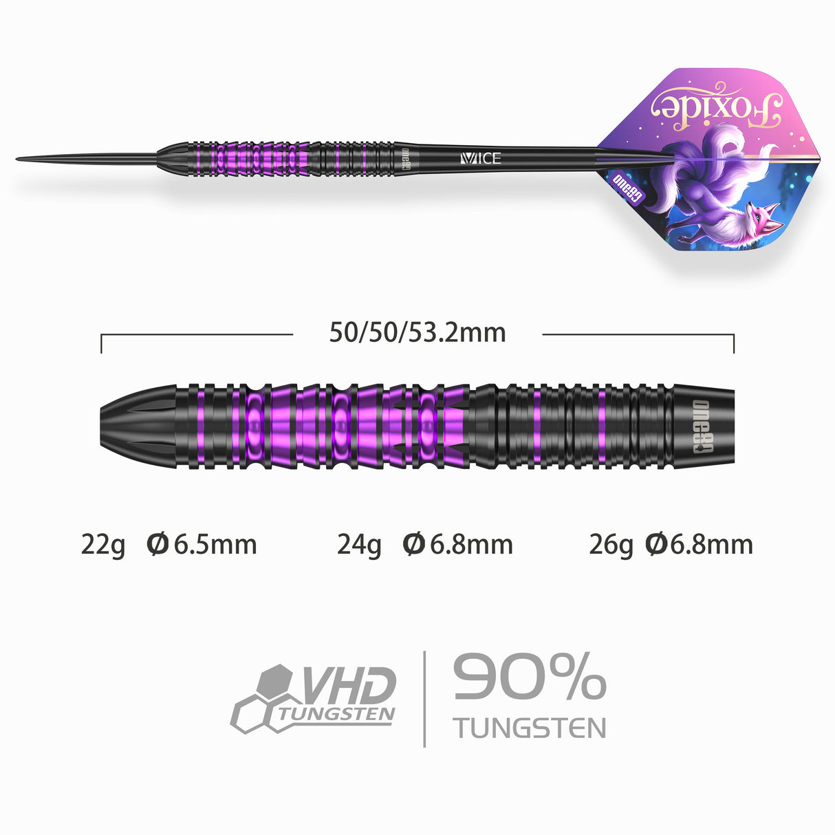 One80 Foxide F1 Steeltip