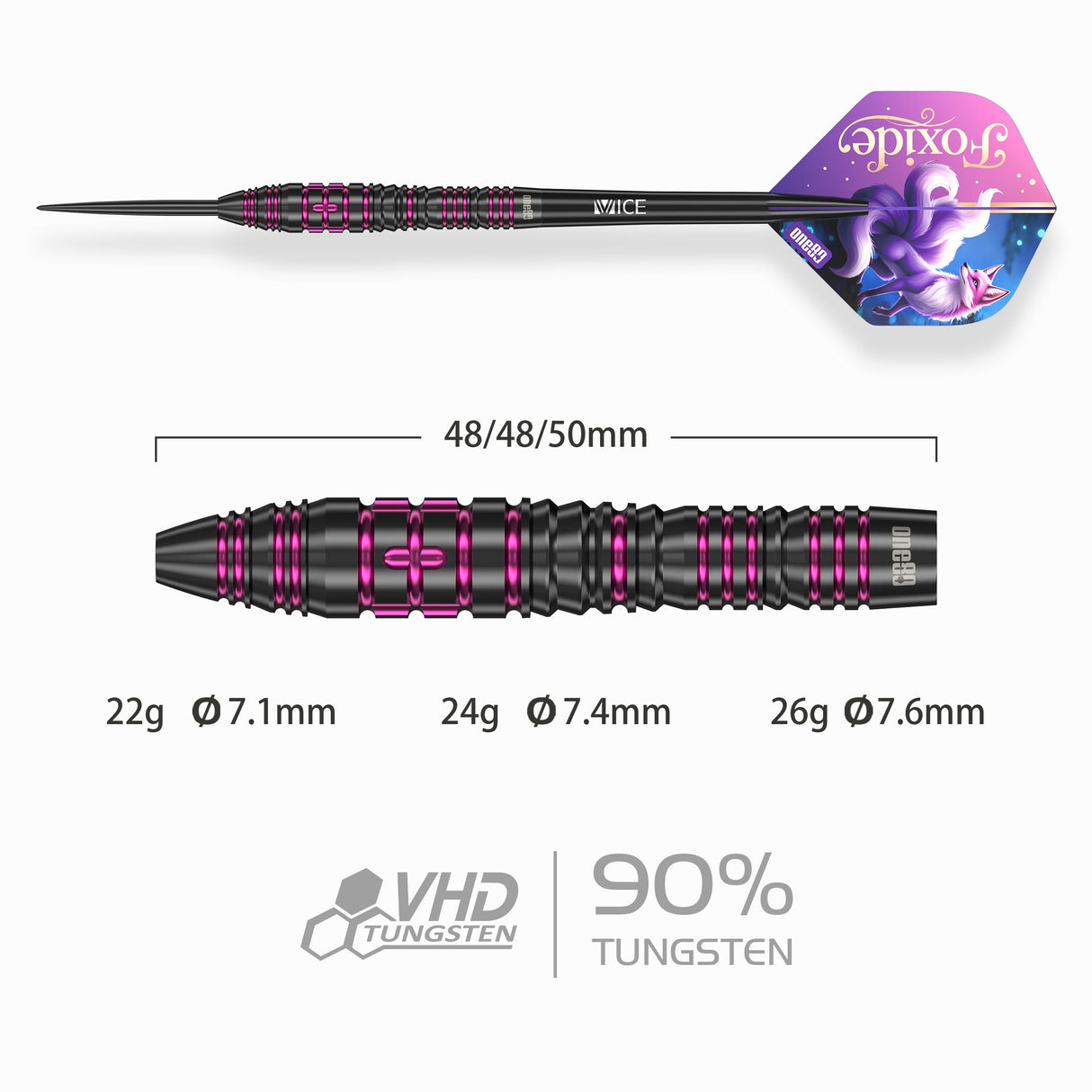 One80 Foxide F4 Steeltip