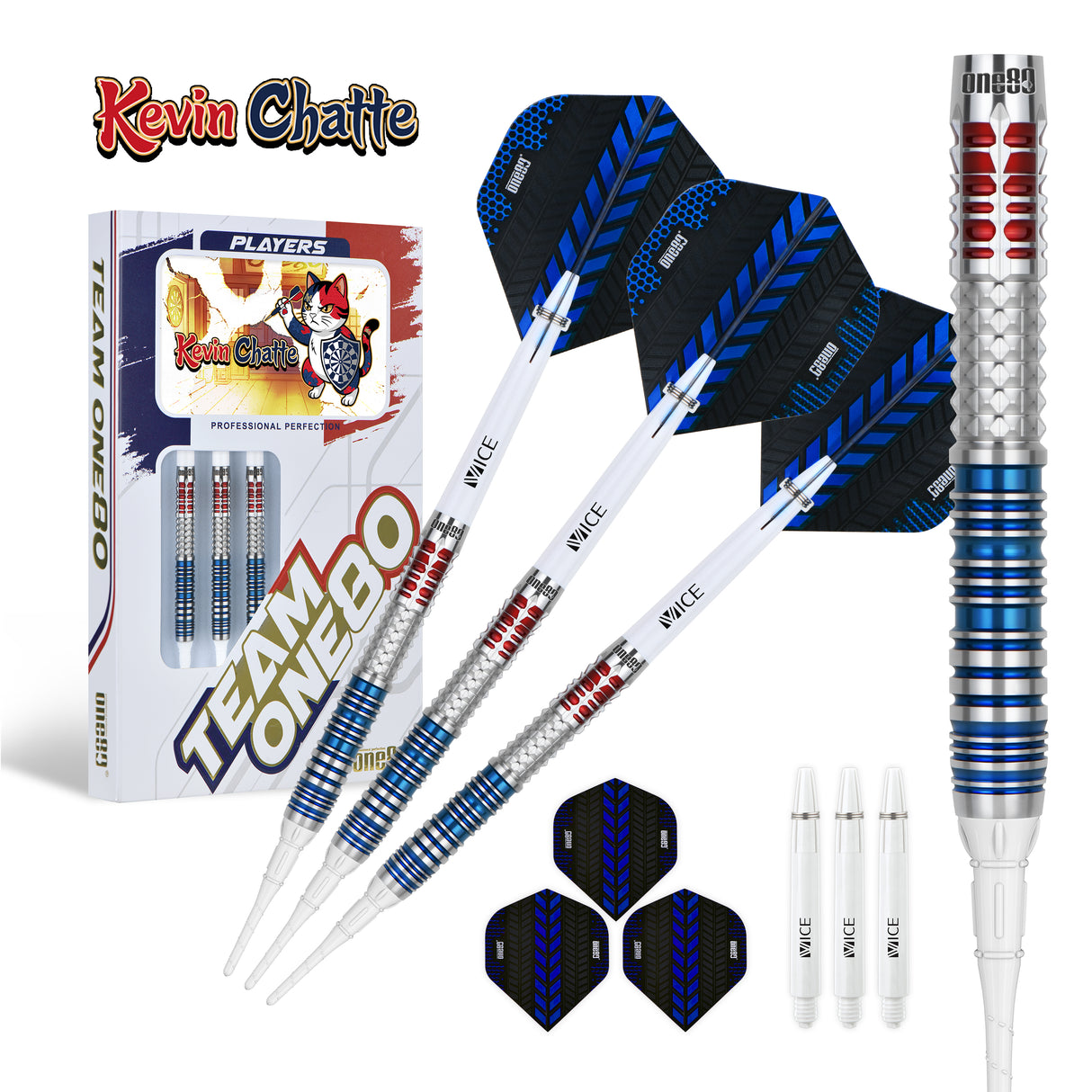 One80 Kevin Chatte Signature Dart Softip 18g