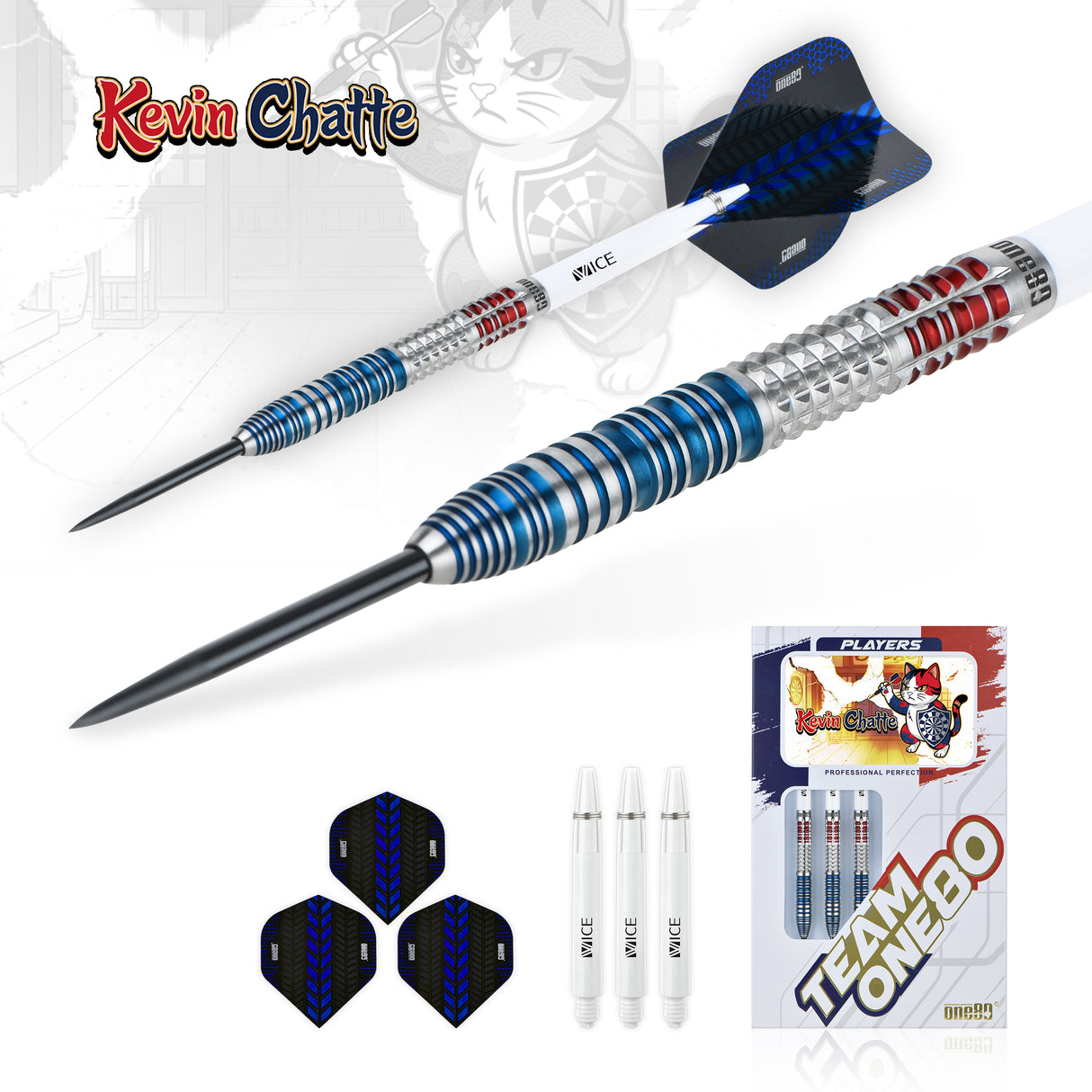 One80 Kevin Chatte Signature Dart Steeltip 22g