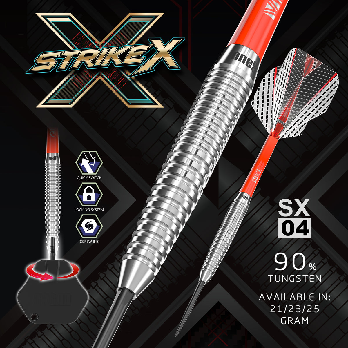 One80 Strike X SX04 Steeltip