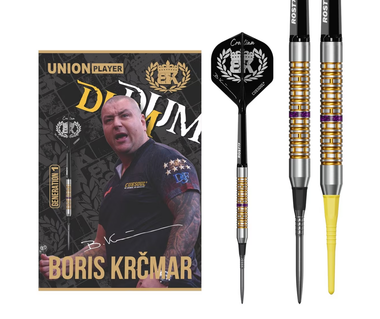 Cuesoul Boris Krcmar G1 95% Softdarts+Conversion Points