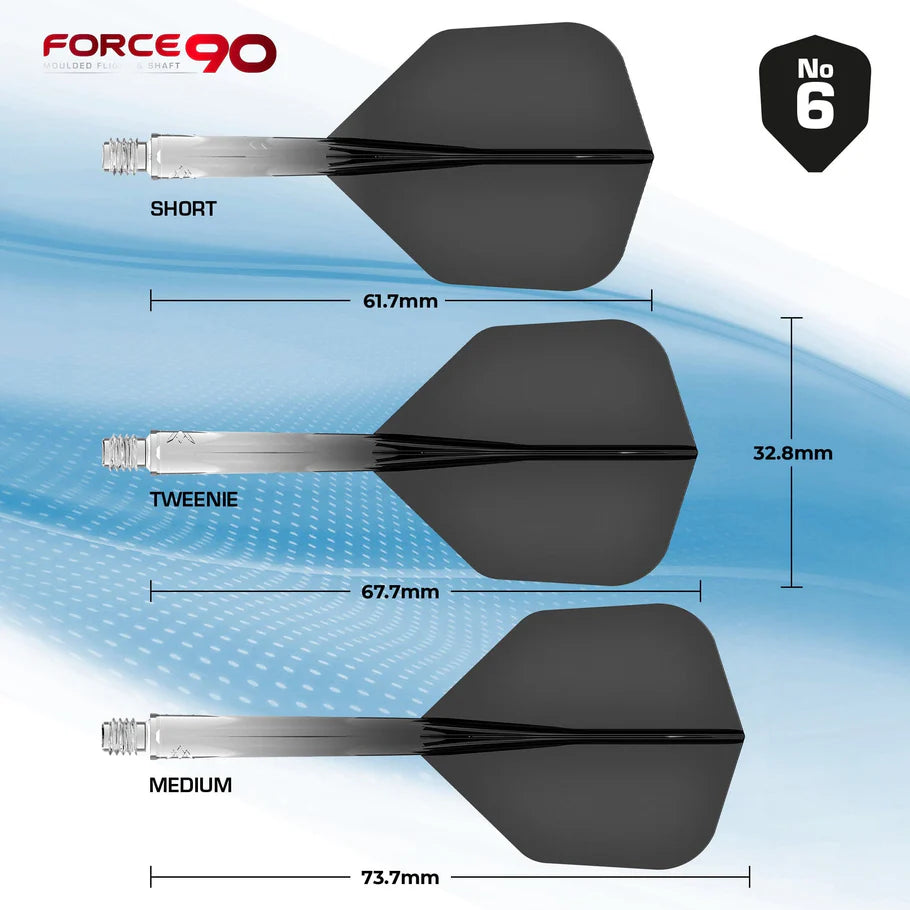 Mission Force 90 Flight & Shaft System NO6 Transparent Black