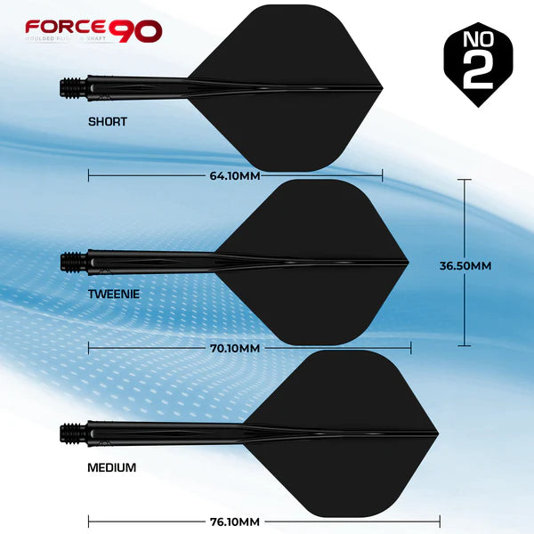 Mission Force 90 Flight & Shaft System - Black - Standard No2