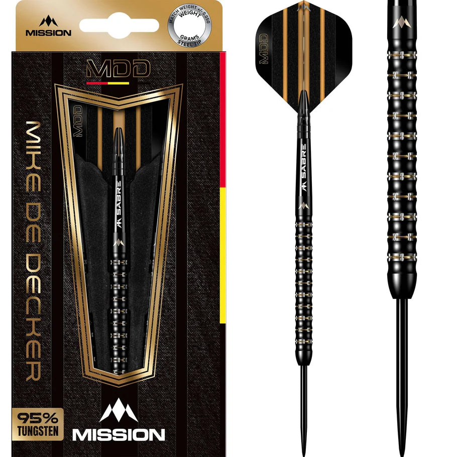 Mission Mike de Decker Black Gold PVD 95% - Steeldarts