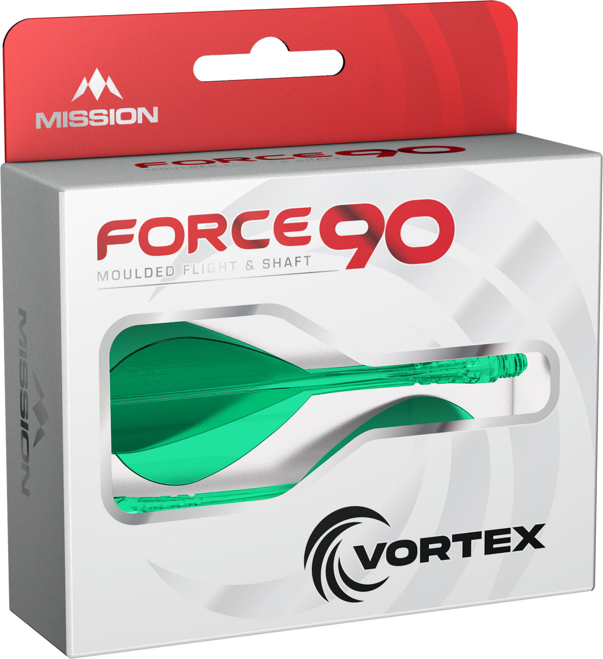 Mission Force 90 Vortex Flight & Shaft System Kite Clear Green