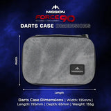 Mission Force 90 Dart Case - Limited Edition - Large - Denim Grau
