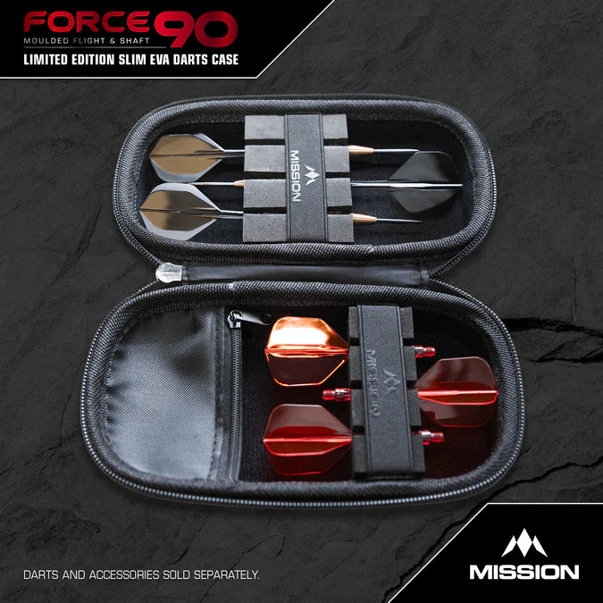 Mission Force 90 Dart Case - Limited Edition - Slim - Denim Grau