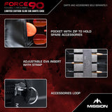 Mission Force 90 Dart Case - Limited Edition - Slim - Denim Grau