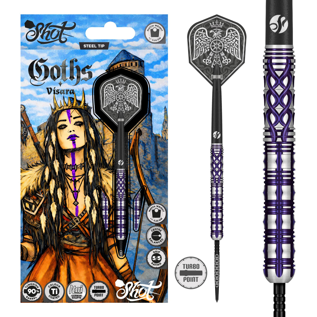 Shot Goths Visara Steel Tip