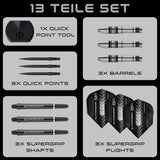 Harrows Supergrip QP Bomb 90% Tungsten Steeldarts Quick Point