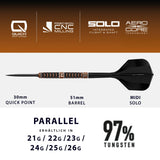 Harrows Wolfram Trinity 97% Quick Point  - Steeldart