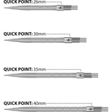 Harrows Quick Point - Micro Grip - Silber