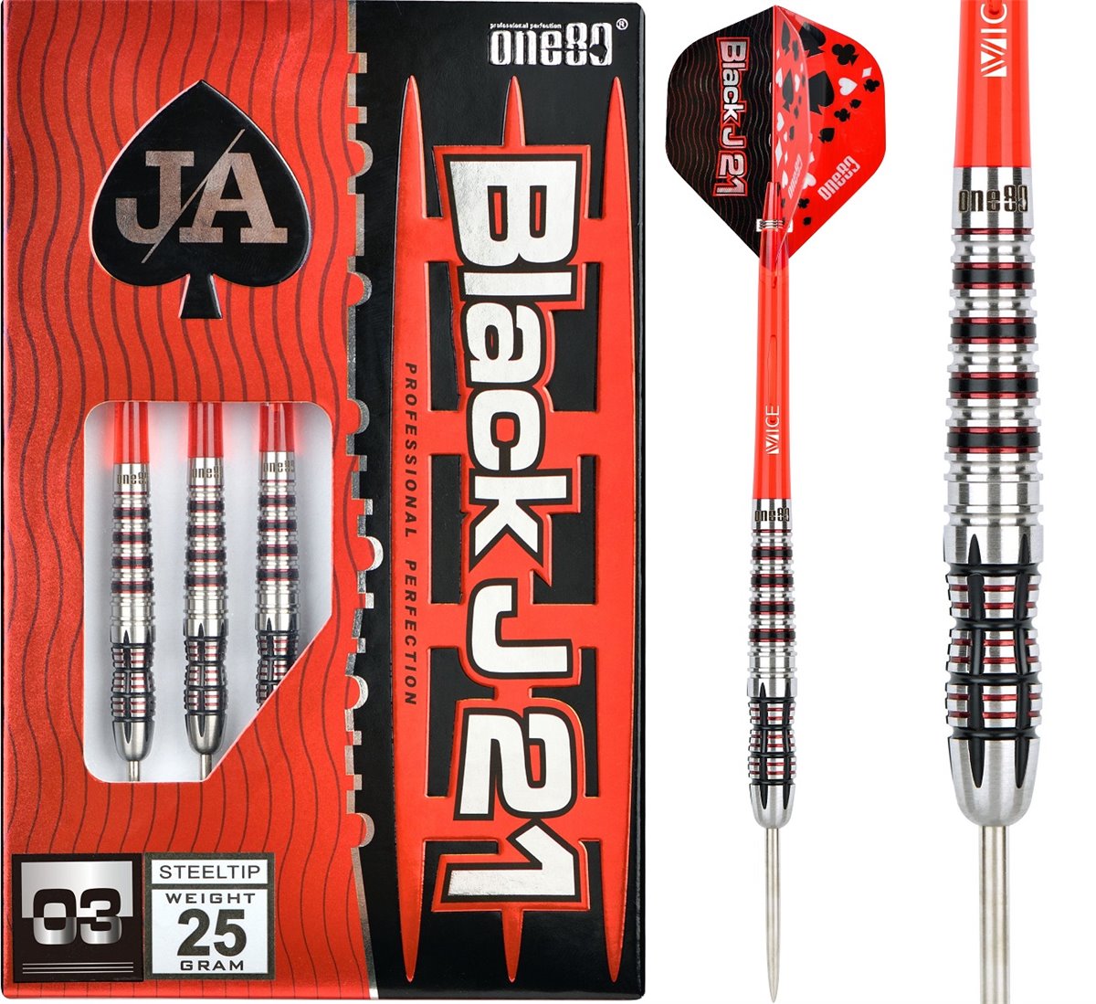 One80 Black J 21 - 03 Steeldart