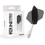 Red Dragon Nitro Flite System White Black - Dart Flights