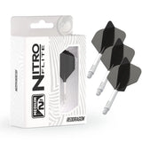 Red Dragon Nitro Flite System White Black - Dart Flights