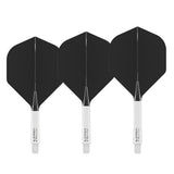 Red Dragon Nitro Flite System White Black - Dart Flights