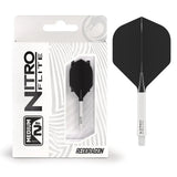 Red Dragon Nitro Flite System White Black - Dart Flights