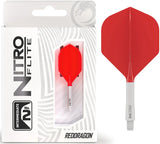 Red Dragon Nitro Flite System White Red - Dart Flights