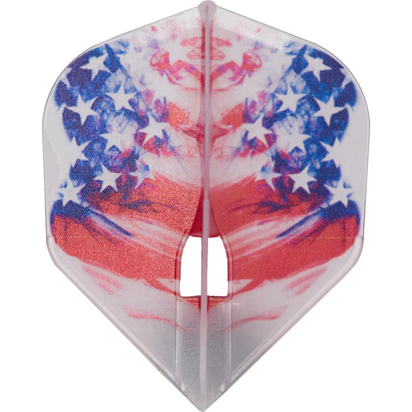 L-Style Champagne  American Flag v3 Clear White Flight L3