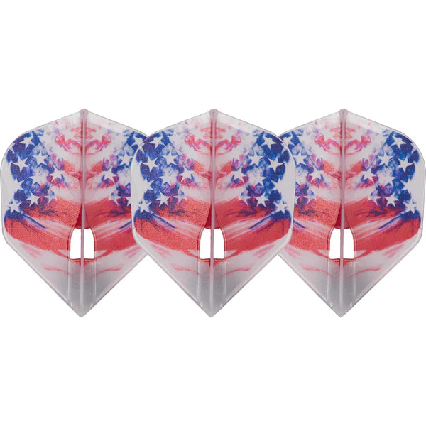 L-Style Champagne  American Flag v3 Clear White Flight L3