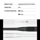 Caliburn EZ-EVO Dartspitzen - Soft Tip Points - Steel to Soft