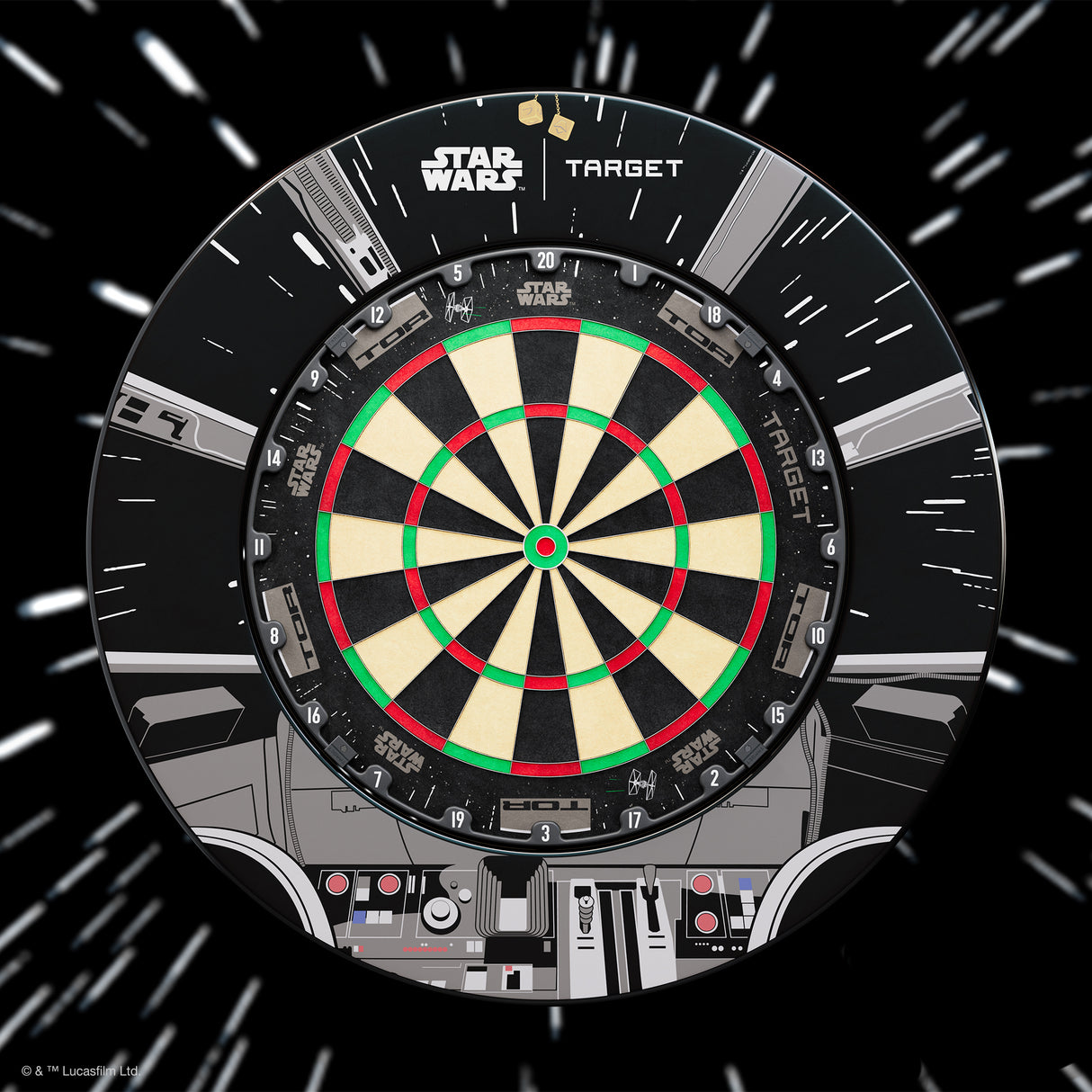 Target Star Wars Millennium Falcon TOR Dartboard Surround Bundle
