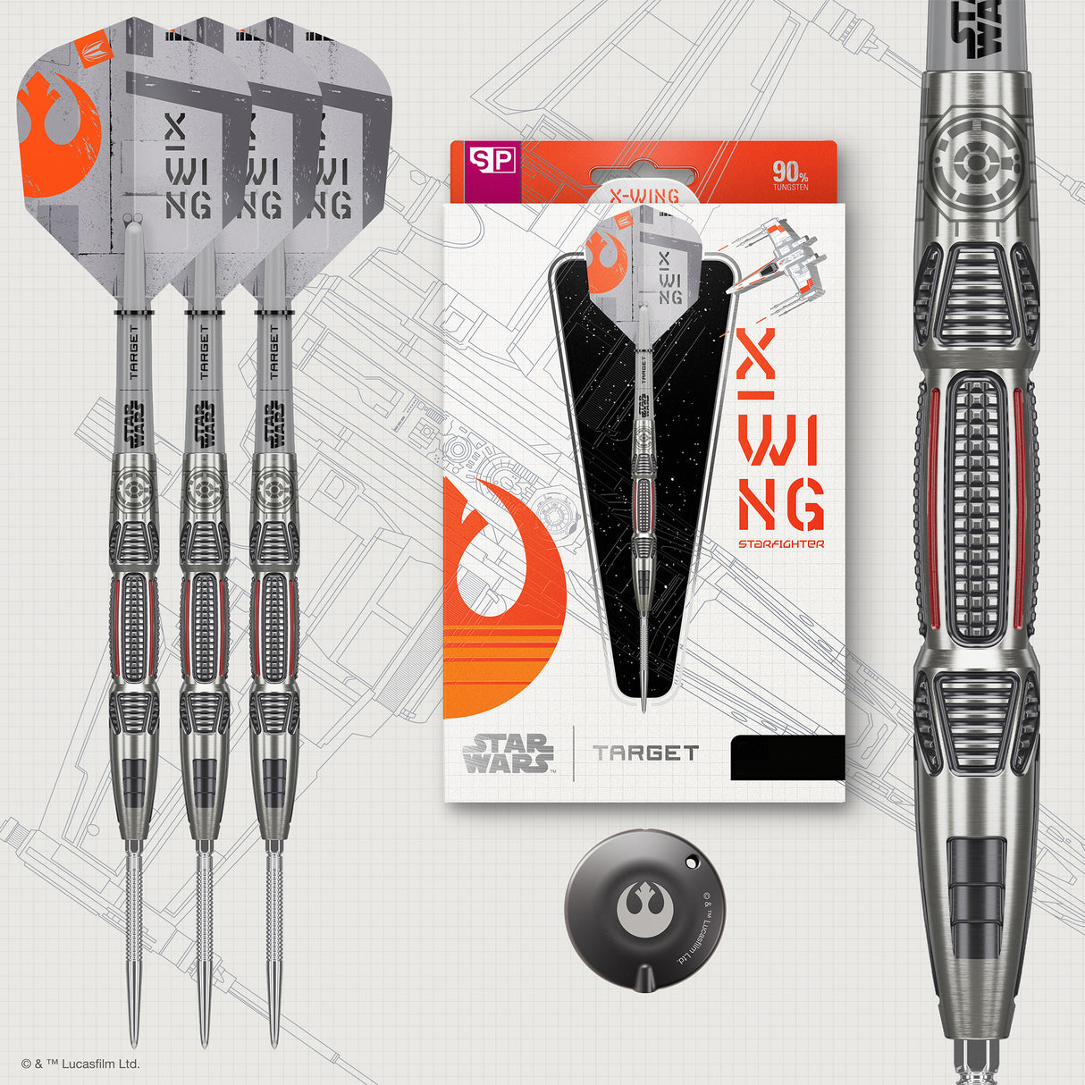 Target Star Wars X-Wing Swiss Point Steeldarts