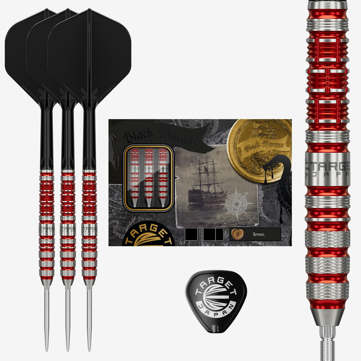 Target Japan Black Marque Spinel SP Steeltip