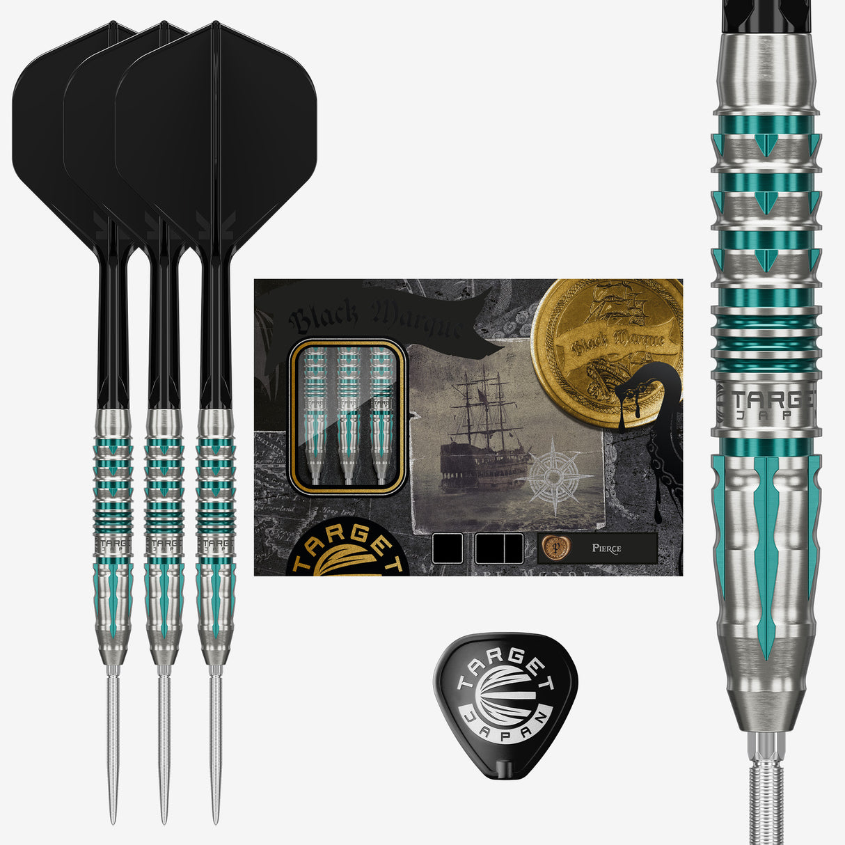 Target Japan Black Marque Pierce SP Steeltip